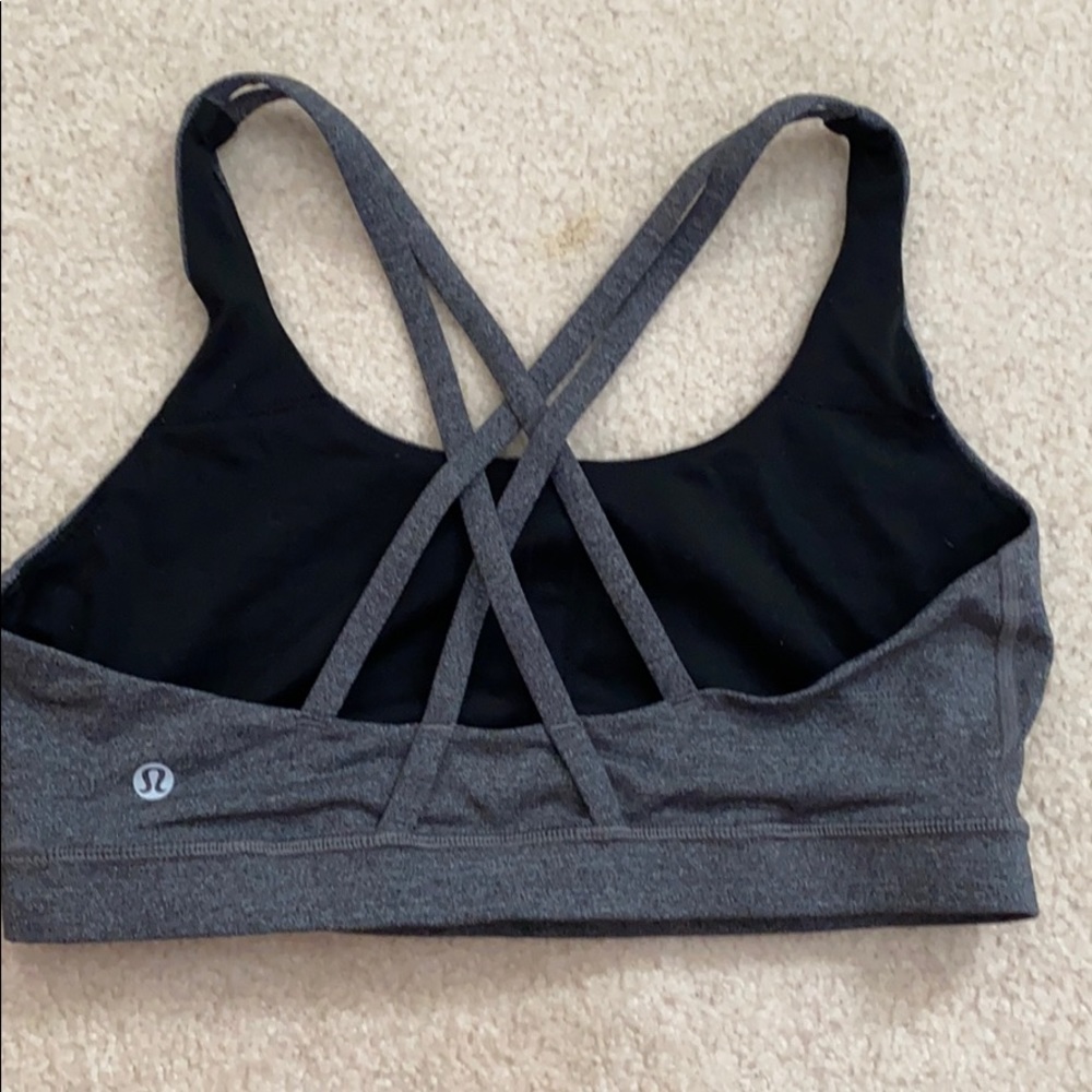 Lululemon energy bra gray